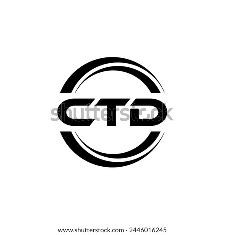 CTD Letter Logo Design, Inspiration for a Unique Identity. Modern Elegance and Creative Design. Watermark Your Success with the Striking this Logo.