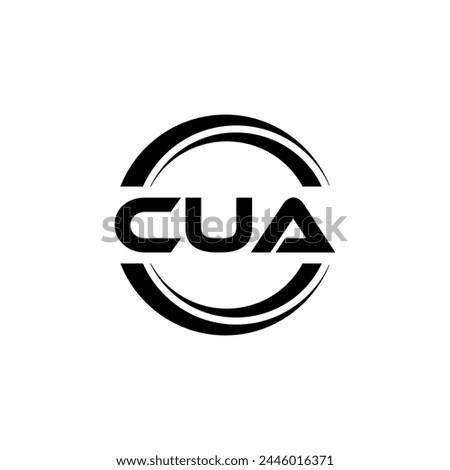 CUA Letter Logo Design, Inspiration for a Unique Identity. Modern Elegance and Creative Design. Watermark Your Success with the Striking this Logo.