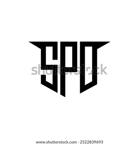 SPD letter logo design with white background in illustrator, vector logo modern alphabet font overlap style, calligraphy designs for logo, Poster, Invitation, etc.