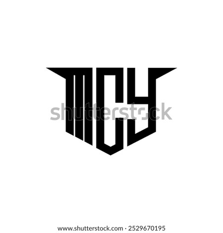 MCY letter logo design with white background in illustrator, vector logo modern alphabet font overlap style, calligraphy designs for logo, Poster, Invitation, etc.