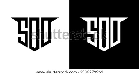 SOD letter logo design with white background in illustrator, vector logo modern alphabet font overlap style, calligraphy designs for logo, Poster, Invitation, etc.