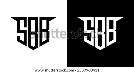 SBB letter logo design with white background in illustrator, vector logo modern alphabet font overlap style, calligraphy designs for logo, Poster, Invitation, etc.