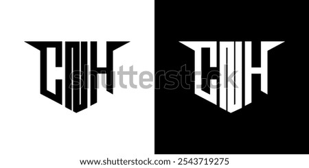 CNH letter logo design with white background in illustrator, vector logo modern alphabet font overlap style, calligraphy designs for logo, Poster, Invitation, etc.