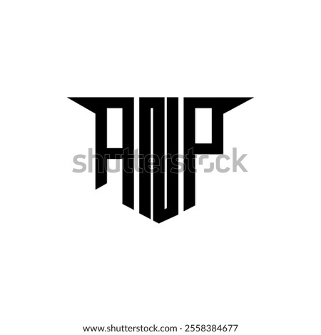 ANP letter logo design with white background in illustrator, vector logo modern alphabet font overlap style, calligraphy designs for logo, Poster, Invitation, etc.