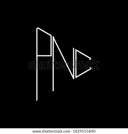 PNC Letter logo , movement swoosh horizon logo design inspiration vector logo
