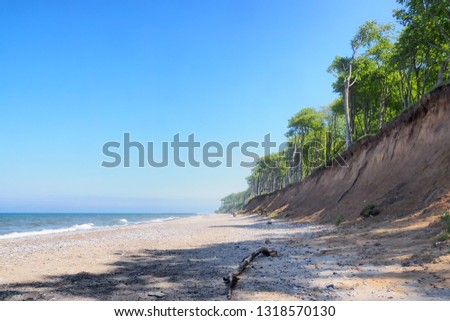 Similar – Image, Stock Photo Deserted beach in Warnemünde