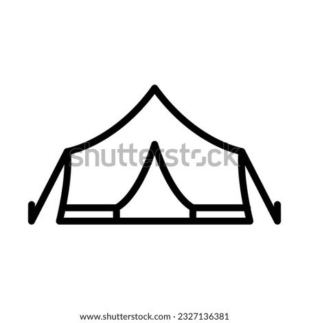 tent, camping area, shelter, adventure flat icon design and symbol
