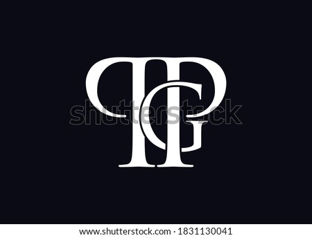 Unique creative simple fashion brands black and white PPG initial based letter icon logo Vector Illustration
