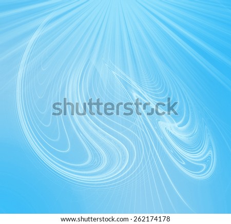 Abstract background. Beautiful curved lines. Light. Blue. 1.