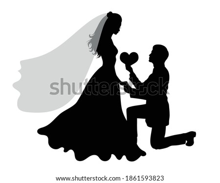 Download Marriage Silhouette At Getdrawings Free Download