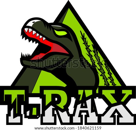 Illustration vector graphic of T-rax. Perfect for symbol, similar and logo Esport 