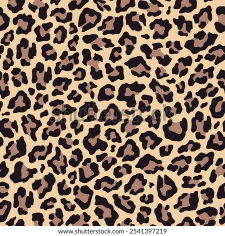 leopard print for clothing or print. seamless vector print.