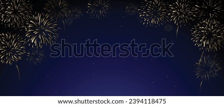 Similar – Image, Stock Photo Fireworks in the sky on New Year’s Eve in Berlin