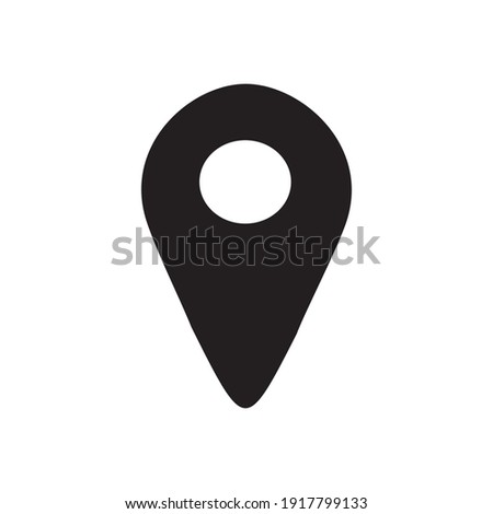 check in location map pointer icon. GPS location symbol