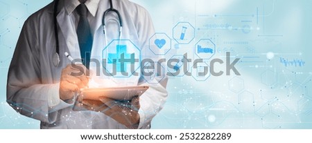 Image, Stock Photo Health care researchers working in scientific laboratory.