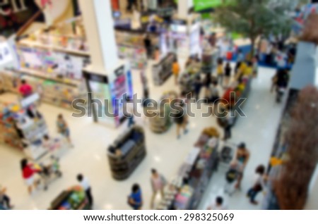 Abstract background of Supermarkets, shallow depth of focus.