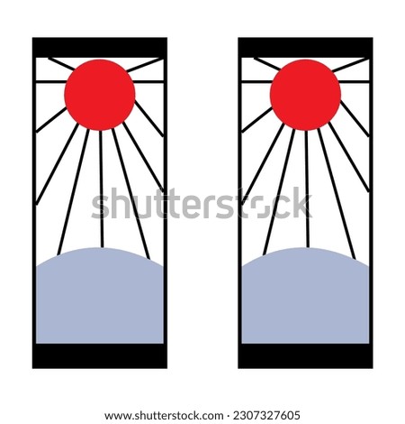 Demon Slayer Koyoharu Gotōge: Kimetsu no Yaiba Kamado Tanjiro logo design image icon earrings red luxury style unique cool simple line art