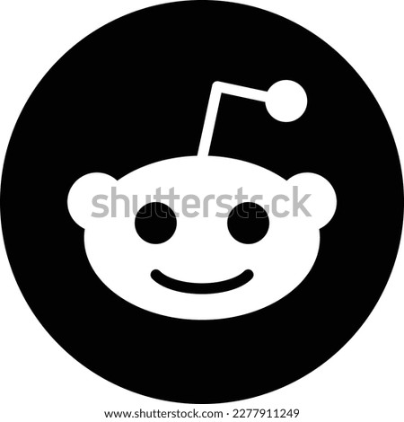 Reddit logo vector, this vector can be used for web or promotion