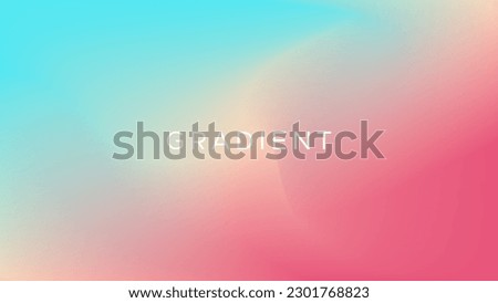 Abstract colorful liquid mesh gradient background. Red, cyan, and cream colored blend. Smooth backdrop vivid color. Modern design template for flyer, poster, website, cover, etc