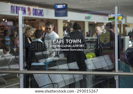 Cape Town, South Africa - January 8, 2013: Inside Cape Town international airport, Cape Town, Western Cape, South Africa