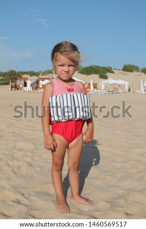 Similar – Image, Stock Photo He who swims lives longer. He who does not sink.