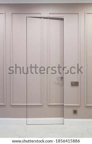 Similar – Foto Bild Offene unsichtbare versteckte Tür in der Wand mit Boiserie in klassischem Interieur mit weißem Marmorboden