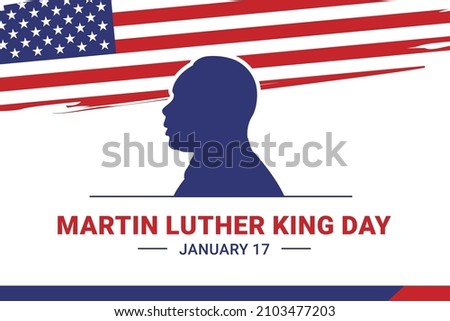 Illustration vector graphic of Martin Luther King Day. The illustration is Suitable for banners, flyers, stickers, Card, etc.