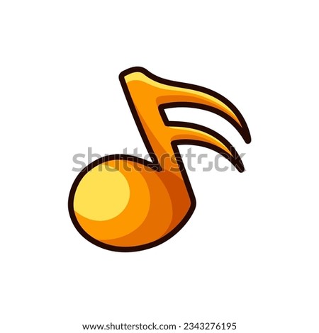 Minimalist Musical Scale isolated on a white background. Vector - Illustration.