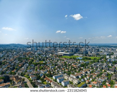 Similar – Image, Stock Photo Zurich cityscape with blue tram in the old city center