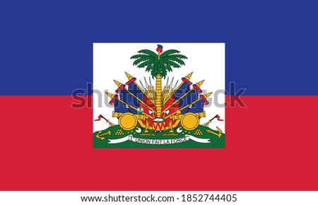 Former Haitian Historic Vector Flag of Haiti between 1859 and 1964