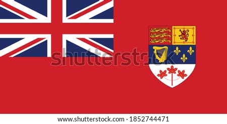 Former Canadian Historic Vector Flag of Canada between 1957 and 1965