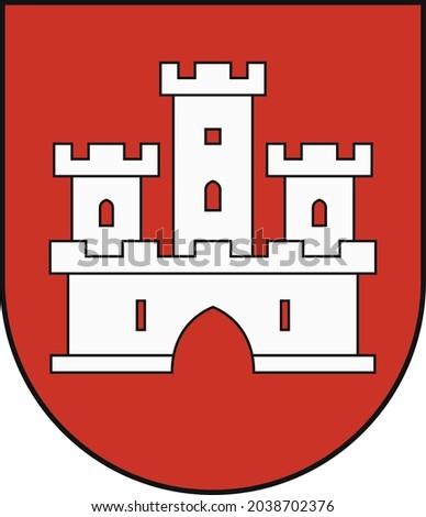 Official administrative coat of arms of the Staré Mesto borough of the Slovakian capital city of Bratislava, Slovakia