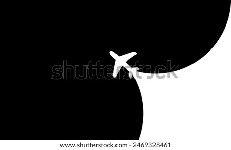 Airplane icon opening page. Air transport symbol. Airplane icon vector. Travel flat illustration. Travel symbol. Vector EPS 10