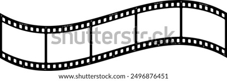 Film strip background. Retro photo, cinema or movie frames. Video film strip roll. Vector EPS 10