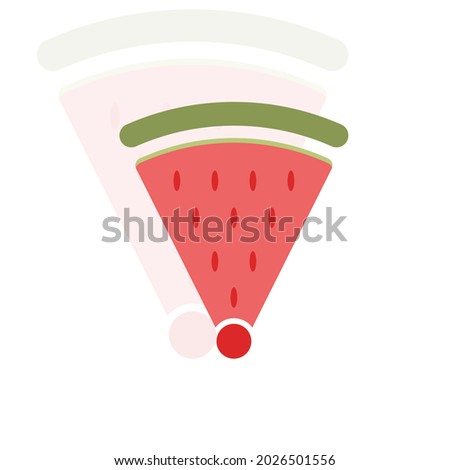 watermelon connection logo isolated on white