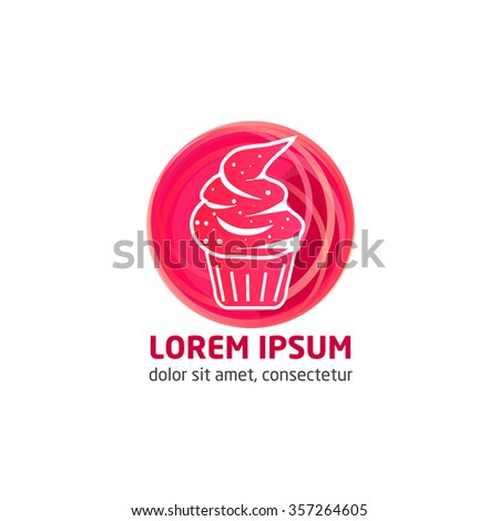 Vector Images Illustrations And Cliparts Vector Modern Cake Logo