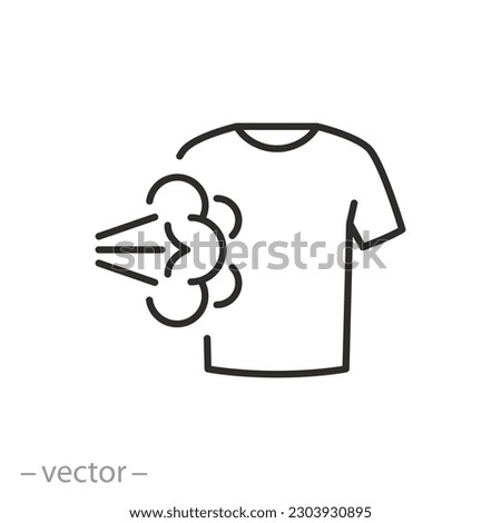 clothes steamer icon, steam generator concept, thin line symbol - editable stroke vector illustration