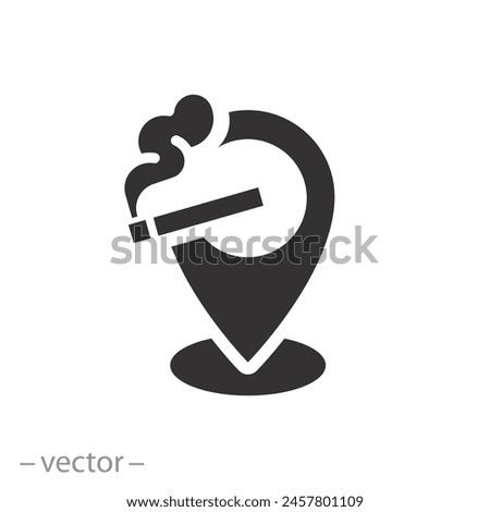 Similar – Image, Stock Photo white smoking area with blue and white pictogram ‘Smoking allowed’ and white metal tube