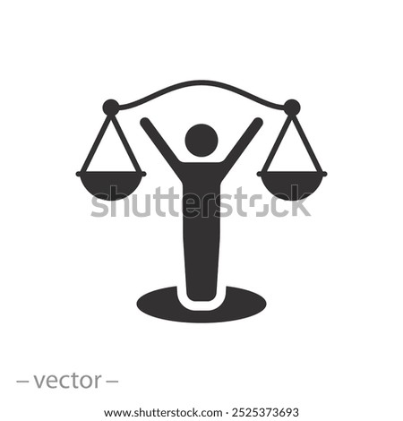  scales,ethic, balance, icon, man, scale, principle, justice, moral, code, honesty, line, vector, thin, social, decision, integrity, logo,  policy, business, businessman, choice, concept, corporate, j