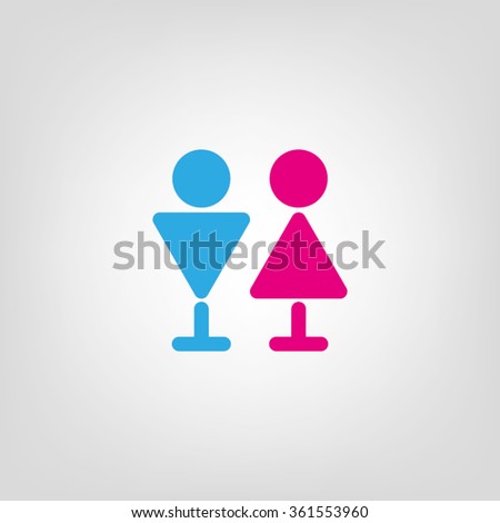 Man And Woman Icon Vector - 361553960 : Shutterstock