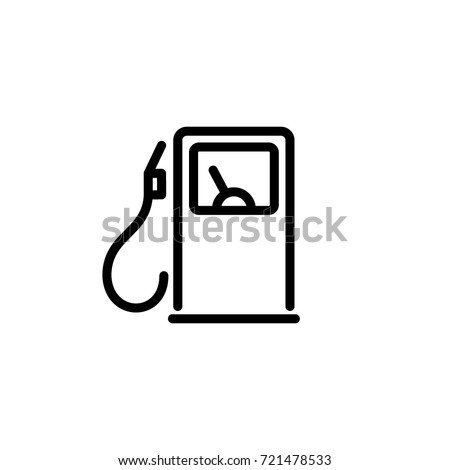 gas station icon vector