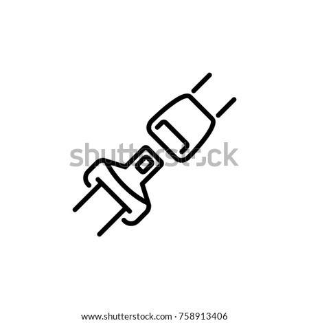 Seat belt icon vector Сток-фото © 