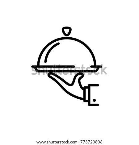 Catering service icon vector