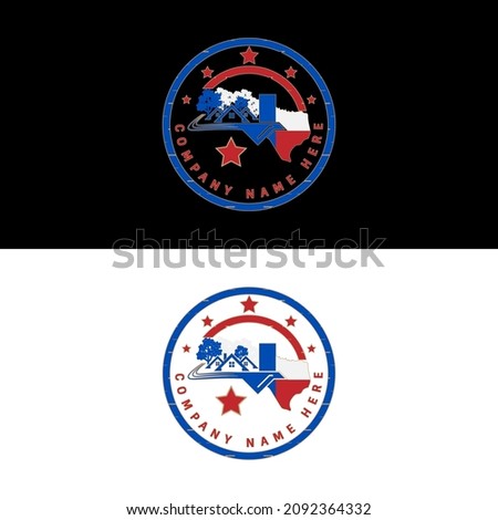 Texas bird Real estate logo design vector