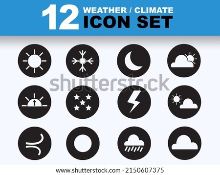 Weather Icon Set Icon Vector Design