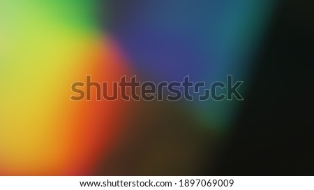 Colored Holographic Gradient Blur Abstract Background, Light Leaks - Photo Overlay for Create Vintage Film Mood, Trendy Style and Nostalgic Atmosphere for Your Photos. Use a Screen Blending Mode.