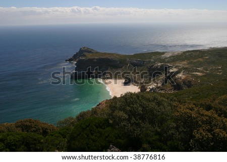 View of cape of good hope in South Africa