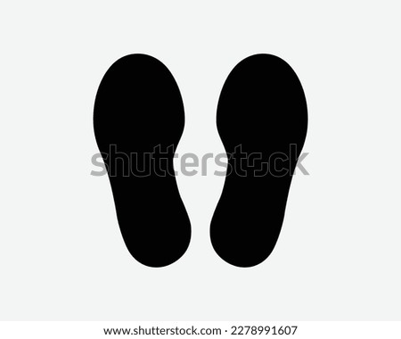 Footstep Foot Step Footprints Foot Prints Shoes Sole Steps Black White Silhouette Symbol Sign Graphic Clipart Artwork Illustration Pictogram Vector