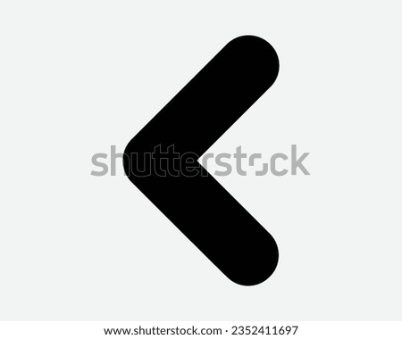 Arrow Left Icon West Side Back Previous Point Pointer Navigation Position Path Swipe Pointer Point Black Shape Vector Clipart Artwork Sign Symbol