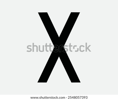 Cross X Cannot Probihited Banned Ban Not Allowed Cant Deny Denied Times Multiplication Multiply Cancel Sign Icon Shape Outline Black White Vector